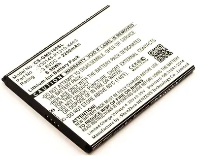 Produktbild von Akku für Gigaset V30145-K1310-X463 Li-Ion 3,8 Volt 2200 mAh schwarz