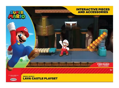 Immagine prodotto di Nintendo Super Mario Lava Castle Spielset, 6,5 cm