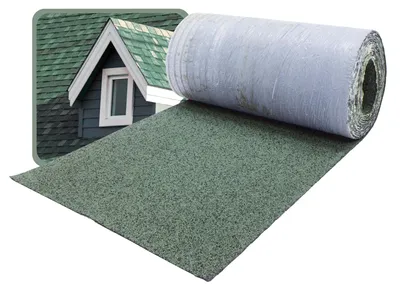 Produktbild von DAPRONA Firstabdeckung für Bitumen Dachschindeln, selbstklebend, Grün 5m x 32cm Rolle, Dachpappe Schindeln für Gartenhaus, Carport & Vogelhaus- zur Dachabdichtung am First
