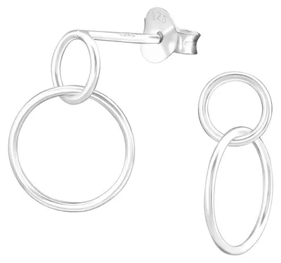 Produktbild von Kreis Ohrringe: Ohrstecker Silber 925