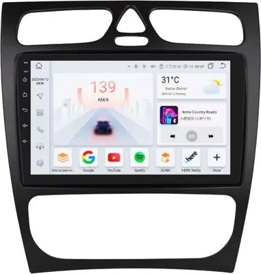 Immagine prodotto di Autoradio – Per Mercedes-Benz Classe C e Classe CLK (W203, W209, S203, A209, W168) – Sistemi intelligenti con CarPlay, Android Auto e GPS – Sistema multimediale