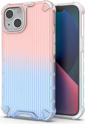 Zdjęcie produktu dla Hurtel Ombre Protect Case, Pokrowiec, Apple, iPhone 13, 15,5 cm (6.1"), Różowy, Niebieski