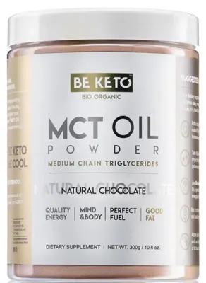 Image de BeKeto Huile MCT en poudre saveur chocolat 300g