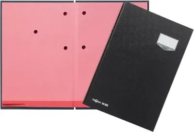 Produktbild von Unterschriftsmappe Eco A4 20 Fächer schwarz Packung mit 10 Stück
