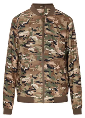 Produktbild von Herren Jacke khaki Camouflage-Muster mit Stehkragen regulärer Schnitt Größe L