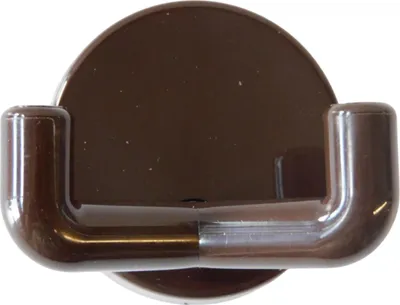 Produktbild von 50 Stück Wandhaken, 2-fach braun