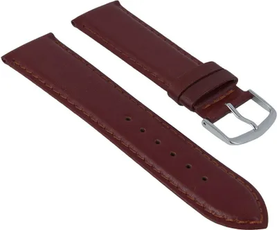 Produktbild von Uhrenarmband XL Büffelkalb Leder Braun mit Naht 26412S, Stegbreite:18mm