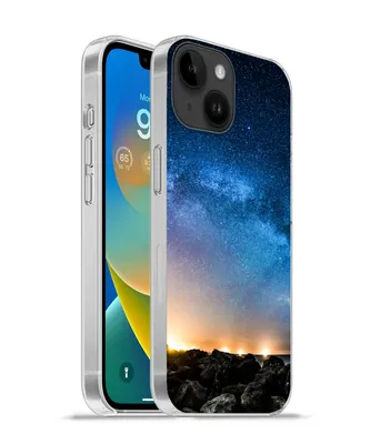 Produktbild von MuchoWow® Handyhülle Schutzhülle Hülle für Apple iPhone 14 - Softcase Galaxie - Universum - Sonne - Jungen - Mädchen - Kinder Silikon Softcase Handy Hülle - Mobiltelefonhülle