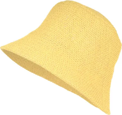Produktbild von styleBREAKER Damen Papierstroh Sonnenhut | faltbarer Fischerhut | leichter Bucket Hat mit Schweißband | Sommerhut mit Krempe als Sonnenschutz für Outdoor Strand Freizeit