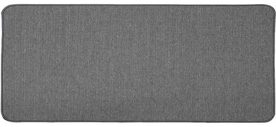 Image de Tapis d'intérieur rectangle tissé uni "Manea" - Gris - 45 x 120cm