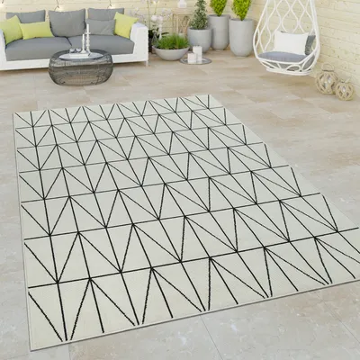 Produktbild von Outdoor Teppich Skandinavisch wetterfest Modern & Pflegeleicht für Innen & Außen Grösse 120x170 cm