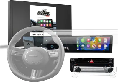 Produktbild von Keramische Autodisplayfolie 2in1 für Hyundai Tucson 12,3" (2024-2025), Grizz Protector