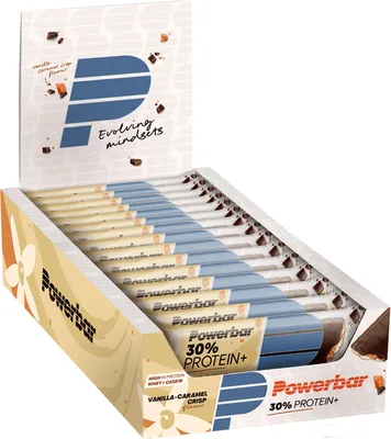 Produktbild von Powerbar Protein Plus Bar 30% (15x55g) Vanilla Caramel Crisp - Riegel - Protein-Riegel