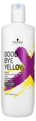 Image de Schwarzkopf Professional Good Bye Yellow Neutralizing Bonding Wash Shampooing pour neutraliser les tons jaunes 1000 ml