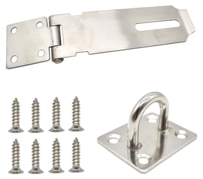 Productafbeelding van 2 Pack Roestvrij Stalen Hasp Hangslot