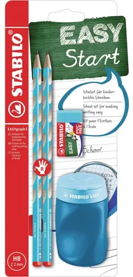 Immagine prodotto di STABILO B-56671-3 Set scuola STABILO EASYgraph "S", per destrimani, blu