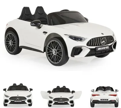 Obrázek produktu pro Moni dětské elektrické autíčko Mercedes-Benz DK-SL63 dvoumístné na dálkové ovládání Bluetooth bílé