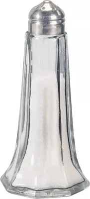 Image de FACKELMANN Pfeffer-/Salzstreuer Glas mit Edelstahl-Kappe, Höhe: 110 mm