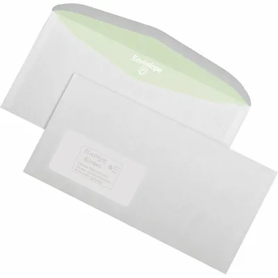 Produktbild von MAILmedia Briefumschlag Envirelope 114 x 229 mm weiß 1.000 Briefumschläge
