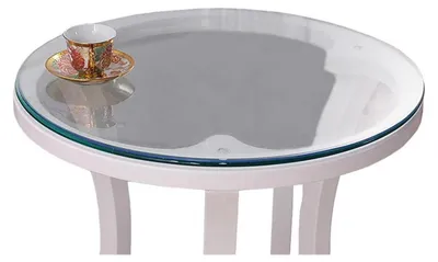Obrázok produktu pre PVC obrus, okrúhly, priehľadný, priemer 90 cm, hrúbka 2 mm