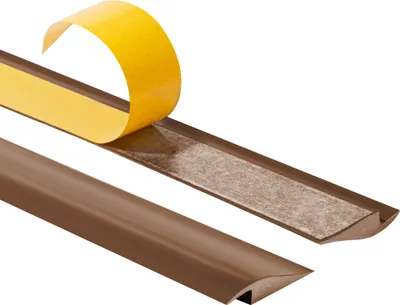 Obrázok produktu pre QUEST Samolepiaci flexibilný nájazdový profil na dlaždice a koberce - 2 m, hnedý