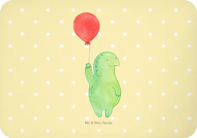 Produktbild von Mr. & Mrs. Panda magnet Schildkröte Luftballon - Gelb Pastell - Geschenk, Schildkröten, Notizhalter, Motivationsspruch, whiteboardmagnet, Kühlschrankmagnet, Dekomagnet