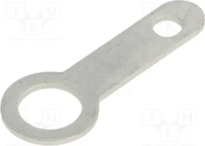 Produktbild von 5x Lötverbinder Ring 0,5mm Löten M4 schraubbar Ø: 4,32mm  Messing 7327 -Lötanschlü