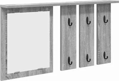 Obrázok produktu pre vidaXL Nástenný vešiak na oblečenie Grey Sonoma 85 x 10 x 45 cm