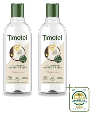 Obrázek produktu pro 2 x Šampon Timotei 2 v 1, vyživující - 300 ml - Balení: 2 kusy