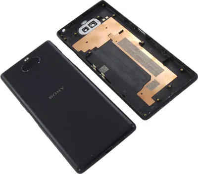 Produktbild von Original Sony Xperia 10 Akkudeckel Backcover Gehäuse Rückseite Schwarz Akzeptabel