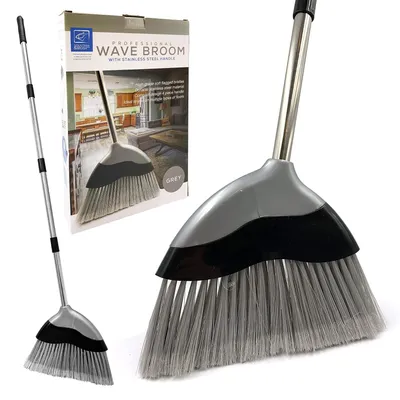 Zdjęcie produktu dla Omgoods - Miękka szczotka do sprzątania wnętrz z rączką o długości 120 cm - idealna do czyszczenia podłóg w domu