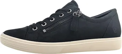 Image de Ecco Classic Sneaker W : Chaussures de sport pour femmes, modèle à lacets, couleur noire, style décontracté