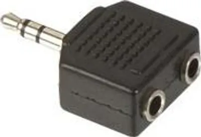 Immagine prodotto di Connettore jack 3,5 mm stereo a 2x accoppiamenti jack 3,5 mm stereo.