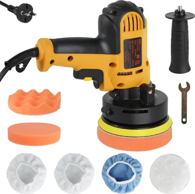 Image de Polisseuse pour voiture, vitesse réglable, fonctions polyvalentes, orange, UE