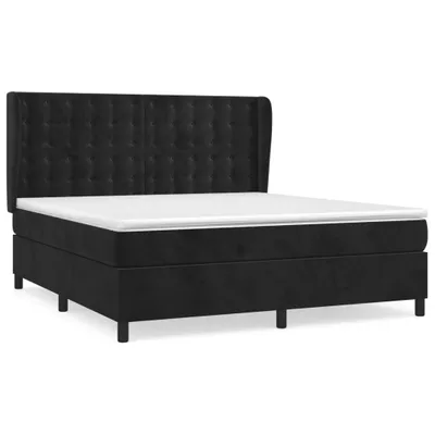 Productafbeelding van vidaXL Boxspringbed met matras, zwart, 180x200 cm, fluweel