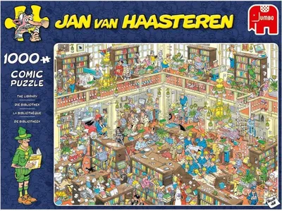 Obrázok produktu pre Jumbo Jan Van Haasteren Puzzle - The Library 1000 dielikov