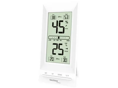 Produktbild von Technoline WS 9129, Weiß, Indoor humidity, Innen-Thermometer, Thermometer, Hygrometer, Thermometer, LCD, Akku