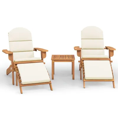 Produktbild von 3-tlg. Garten-Lounge-Set Adirondack Massivholz Akazie