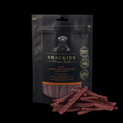 Produktbild von SNACKIES Feine Lammfleischstreifen 170 g