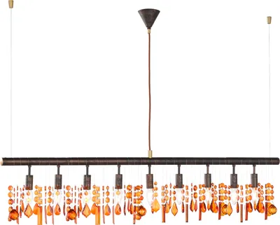 Produktbild von Pendelleuchte Pendellampe Hängelampe 9flg Esszimmerlampe Acrylbehang Hängeleuchte E14