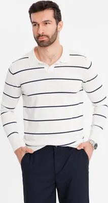 Obrázok produktu pre Ombre Clothing Pánske tričko s dlhým rukávom Kalila biela M