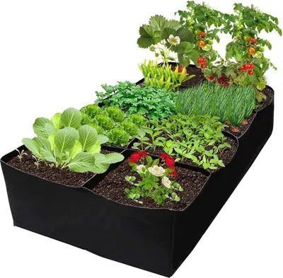 Produktbild von Pflanztaschen 486 l, 8 Stück, Vliesstoff, für Garten