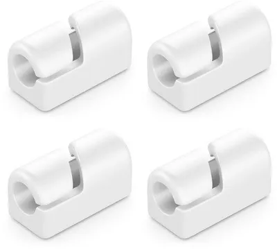 Productafbeelding van Famanu kabelhouders, 4 stuks - Zelfklevende kabelclips in wit