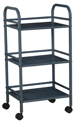 Immagine prodotto di Carrello Portavivande 3 Ripiani Ruote Cucina Mobile 40x32x75 cm.Colore:Nero