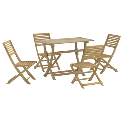 Produktbild von vidaXL 5-tlg. Garten-Essgruppe Massivholz Akazie