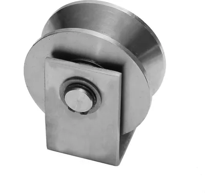 Produktbild von Edelstahl V4A Torrolle Hohlkehle Schiebetor Schiebetür Rolltür Rolltor Laufrolle Ø70mm