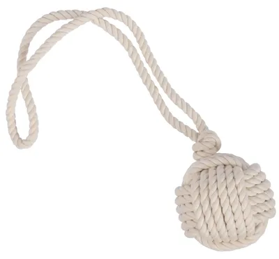 Produktbild von Ball am Seil für Hunde, 48 cm, natur