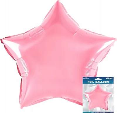 Produktbild von Balon Foliowy Gwiazdka Różowa Dekoracja Urodzinowa Na Przyjęcie 3D