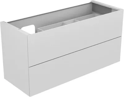 Produktbild von Keuco Waschtischunterbau PLANNING EDITION 11 1400 x 700 x 535 mm, Siphonausschnitt links mit LED-Innenbeleuchtung Weiß