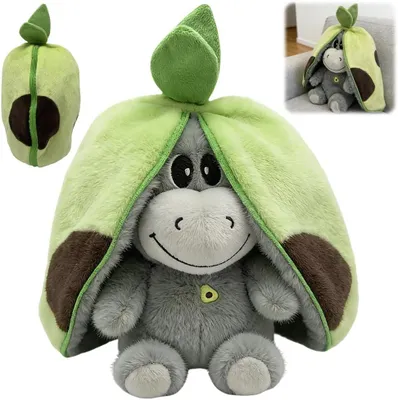 Image de Âne en peluche avec battement de cœur, respirant, musical, 25 cm, pour enfants